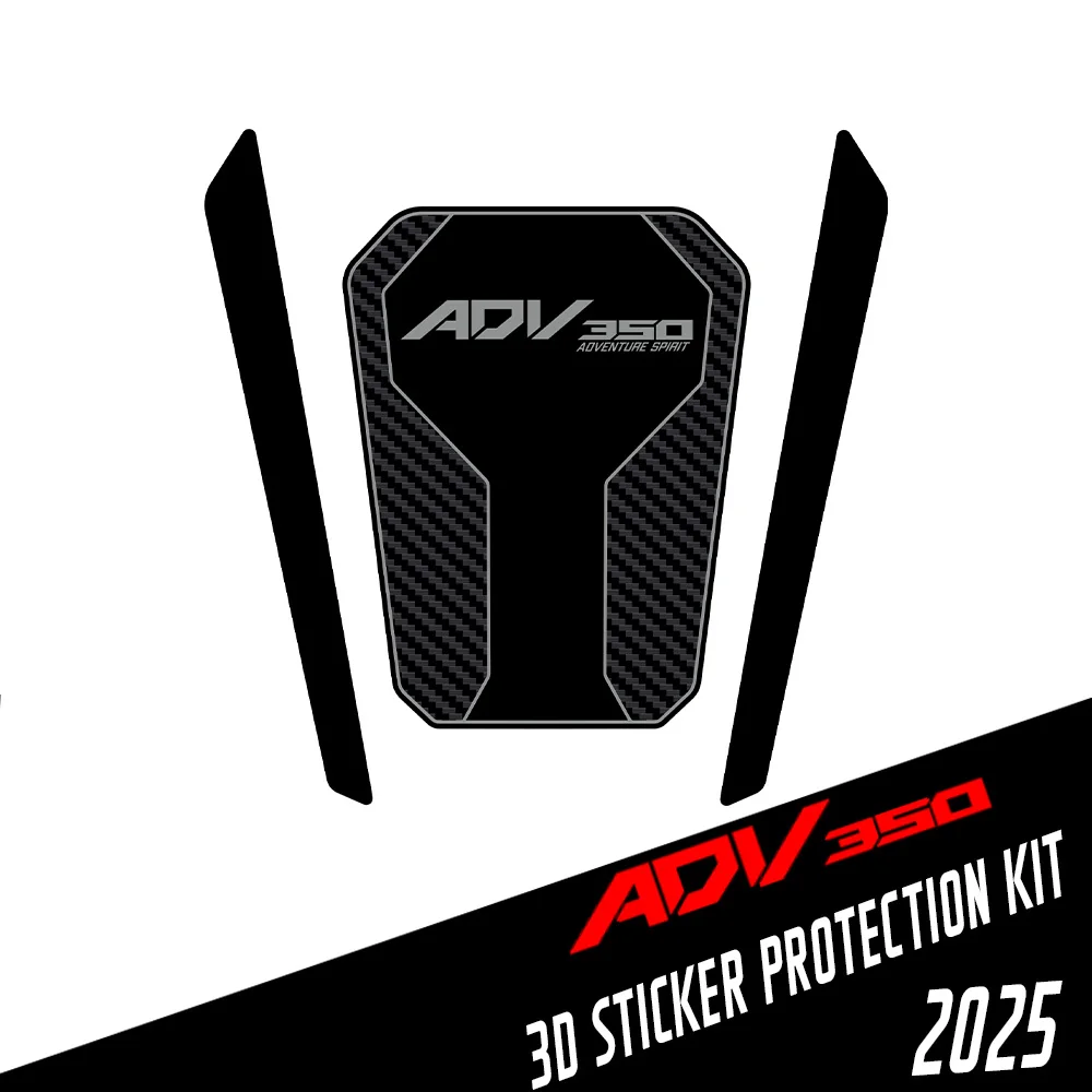 

For ADV 350 Accessories ADV350 2025 Motorcycle Fuel Tank Pad Waterproof Scratch 3D Epoxy Sticker Protection Kit 2022 2023 2024