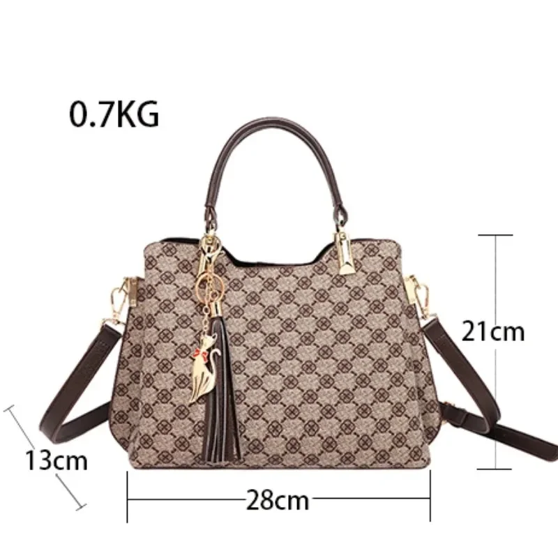 2024 new low-key light luxury retro fashion trend can be crossbody can carry commuter leisure shopping dating ladies all match h