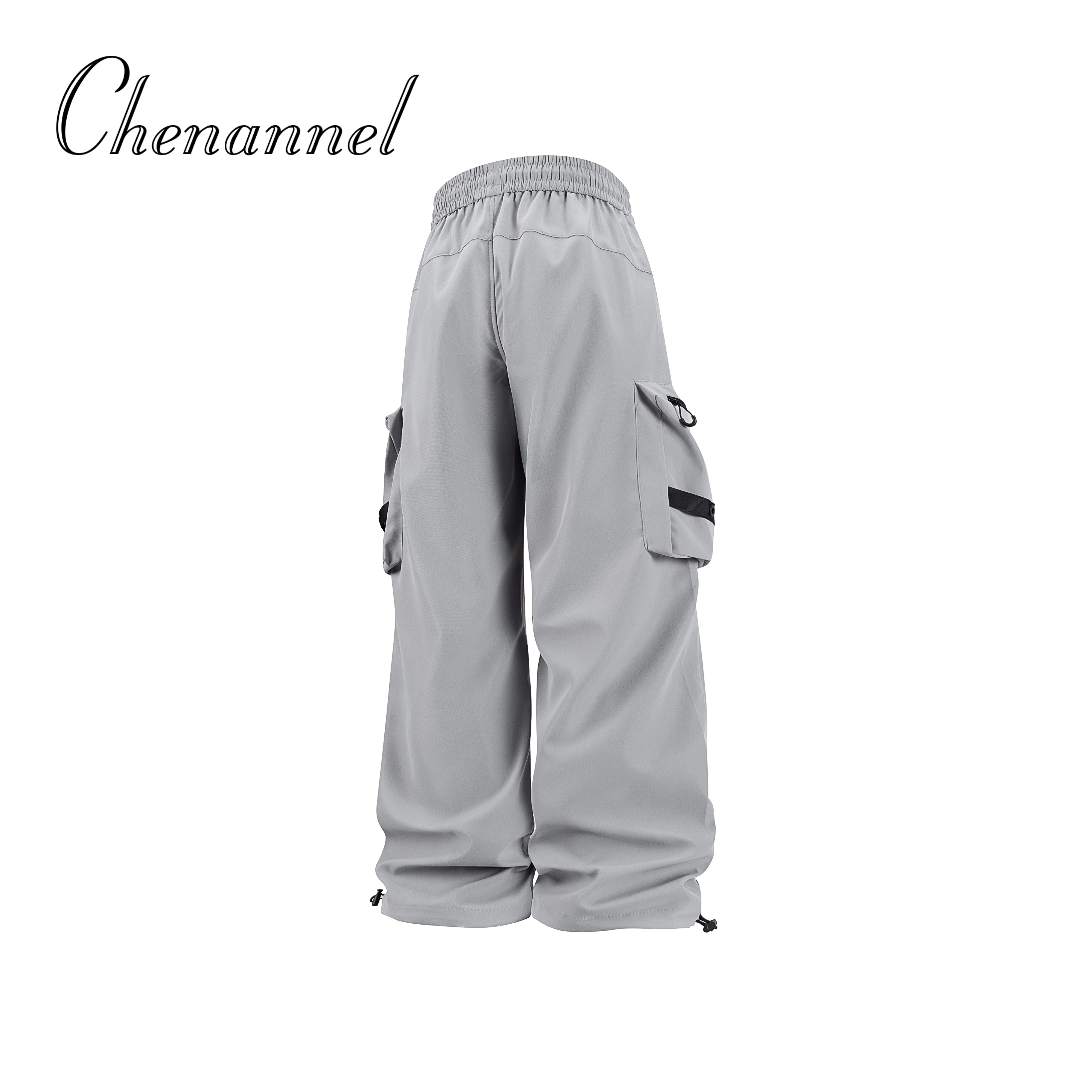 

American Drawstring Outdoor down Pants Autumn 2025 Wide-Leg Paratrooper Workwear Straight-Leg Casual Pants New Style