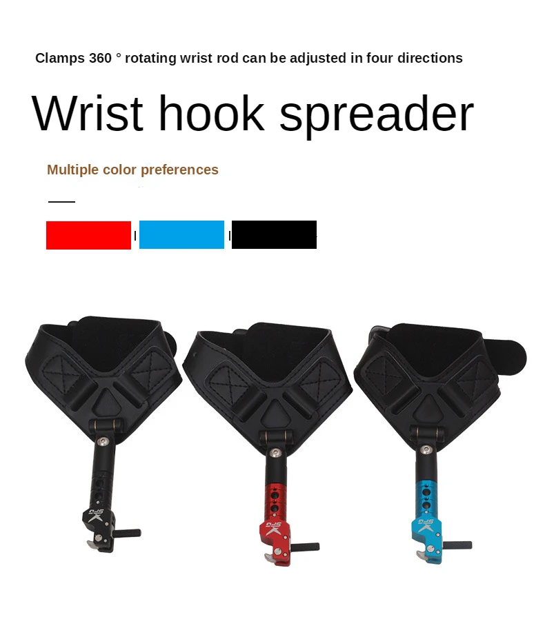 Archery Caliper Release Aid Black/Red/Blue Color Compound Bow Shooting Pro Arrow Trigger Wristband Archery Bow