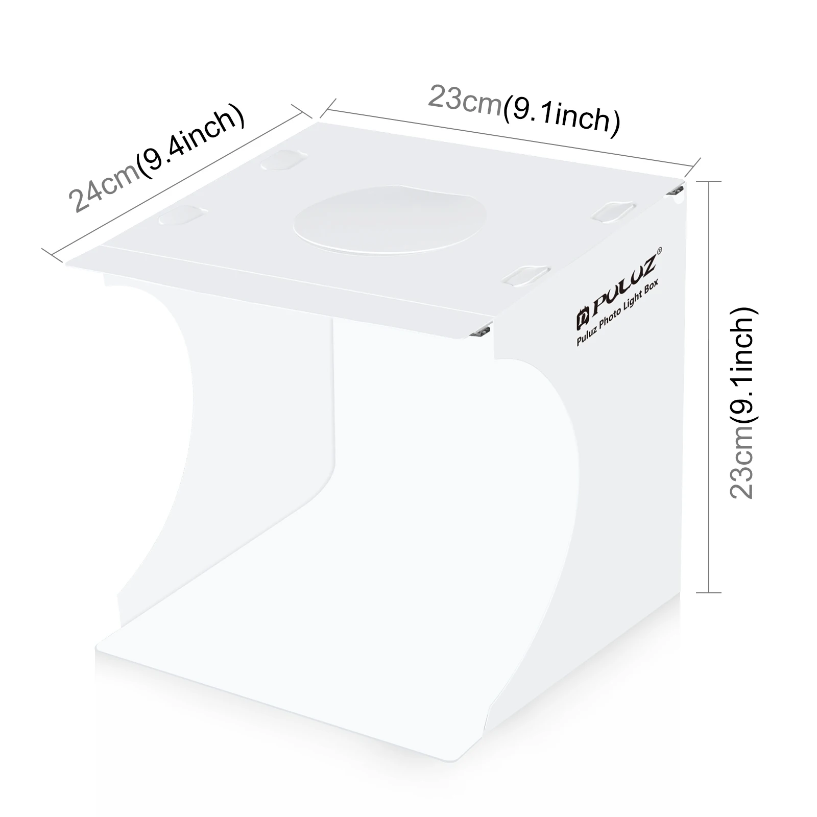 PULUZ 20cm Folding Portable 550LM LED Light Mini Photo Lighting Studio Shooting Tent Box Kit with 2 Colors Backdrops Lightbox