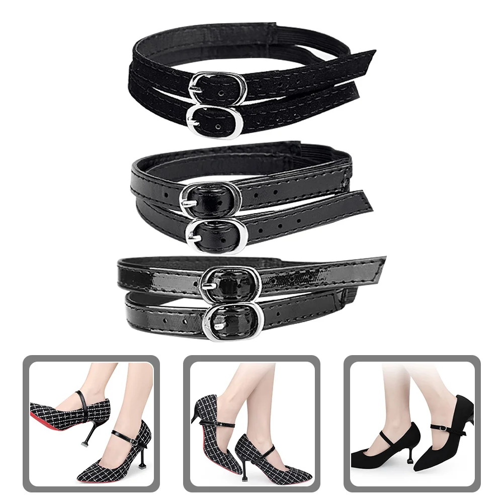 

3Pairs Adjustable Small Heel Straps Anti Loose Fixing Bands for High Heels Daily Use Female Shoe Strap Replacement Convenient