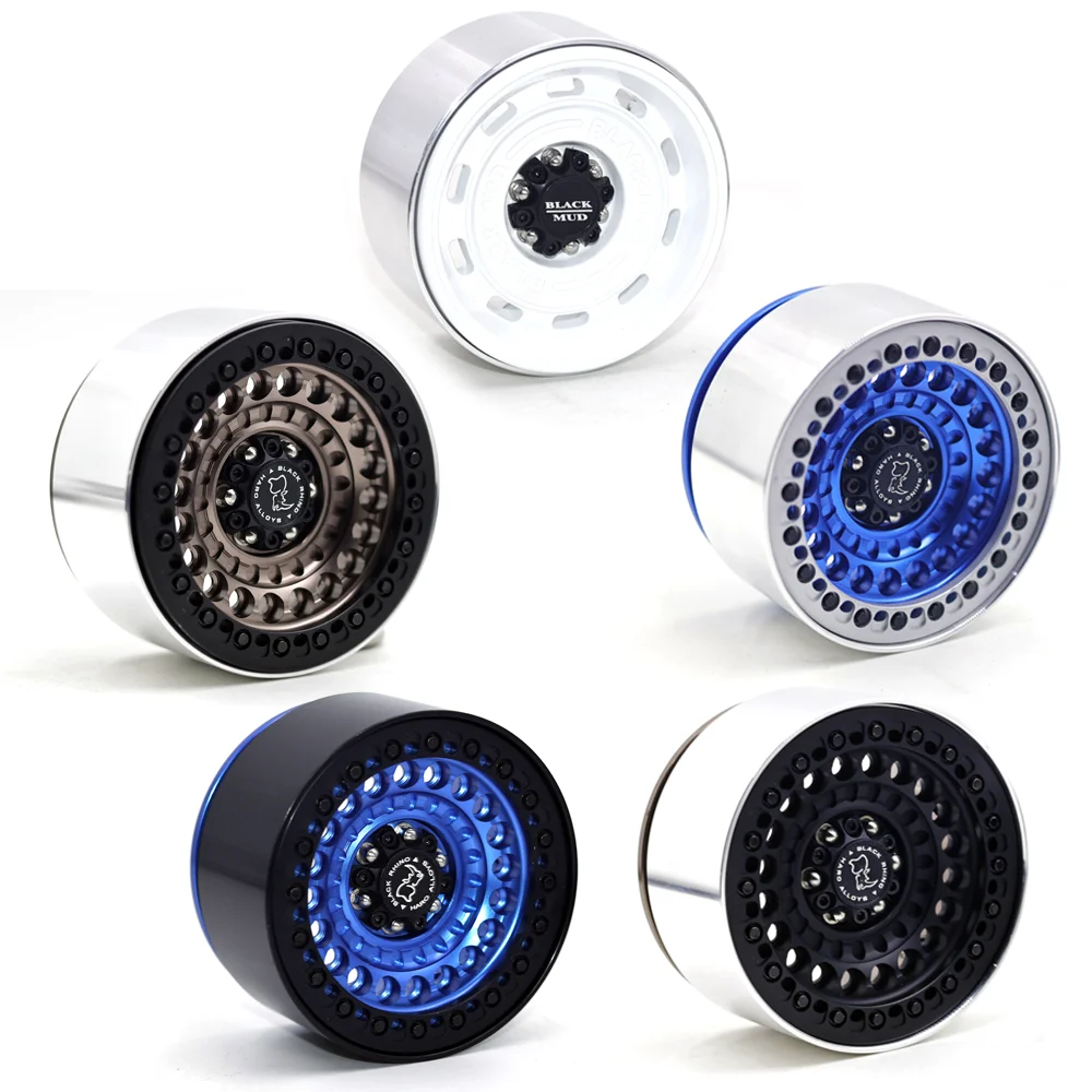 4PCS Metall 2,2 Zoll Beadlock Radnabe für 1/10 RC Crawler Auto TRX4 Defender Bronco AXIAL SCX10 90046 RC4WD D90 Wraith Wrangler Felge