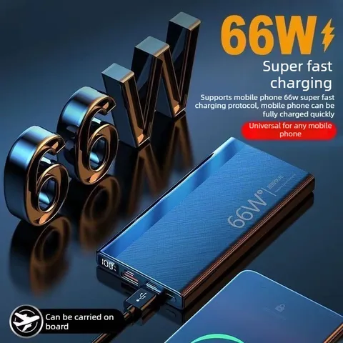 (CCC) PD66W 20000/50000 мАч Power Bank для мобильных телефонов iPhone, Samsung и Xiaomi: легкий и высокопроизводительный внешний аккумулятор