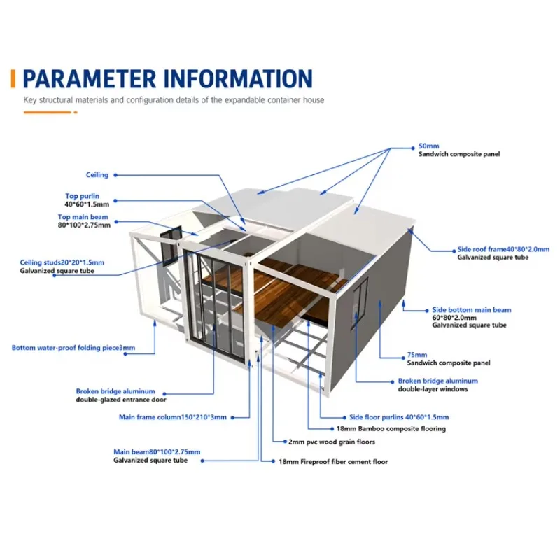 Portable Expandable Prefab House Manufacturer Professional Factory For Modern Living And Commercial Applications