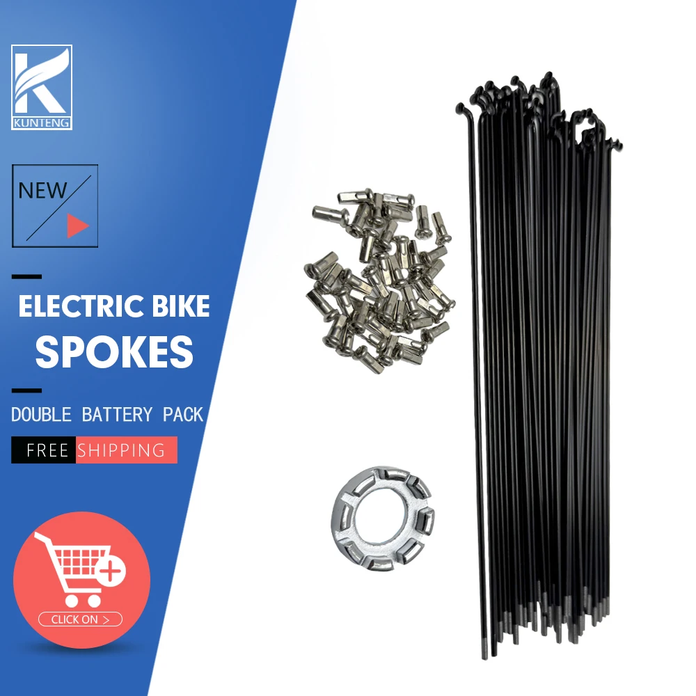 

40 шт. велосипедные спицы 12 г круглые прямые лучи нержавеющие черные высокопрочные велосипедные спицы диаметром 2,56 мм