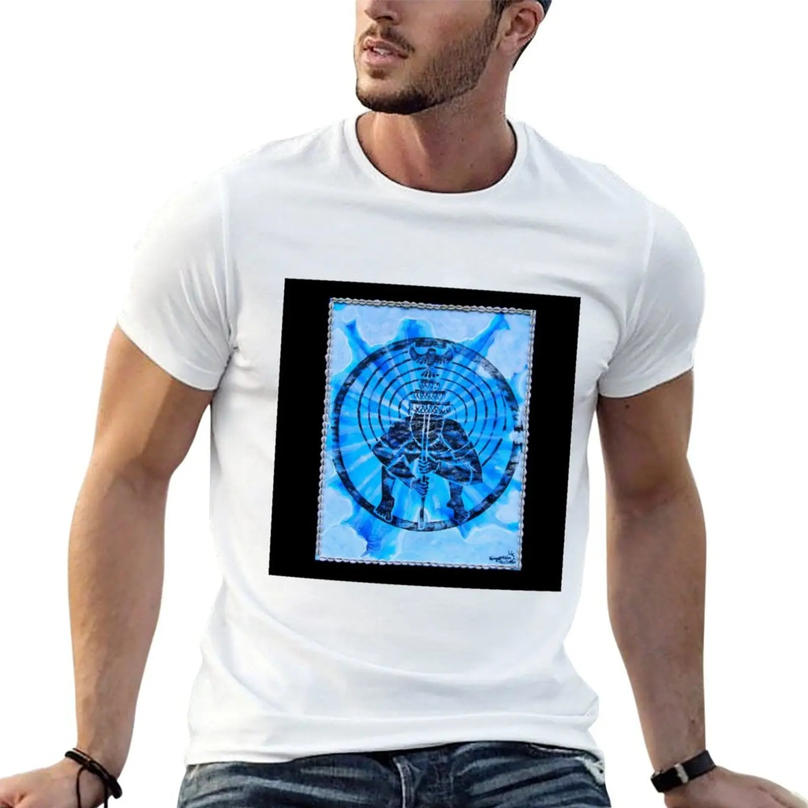 Camiseta Oxalá, Orixa da Mente e do Céu, camisetas para homem, camisetas gráficas vintage de anime, camisetas engraçadas oversize, camiseta masculina