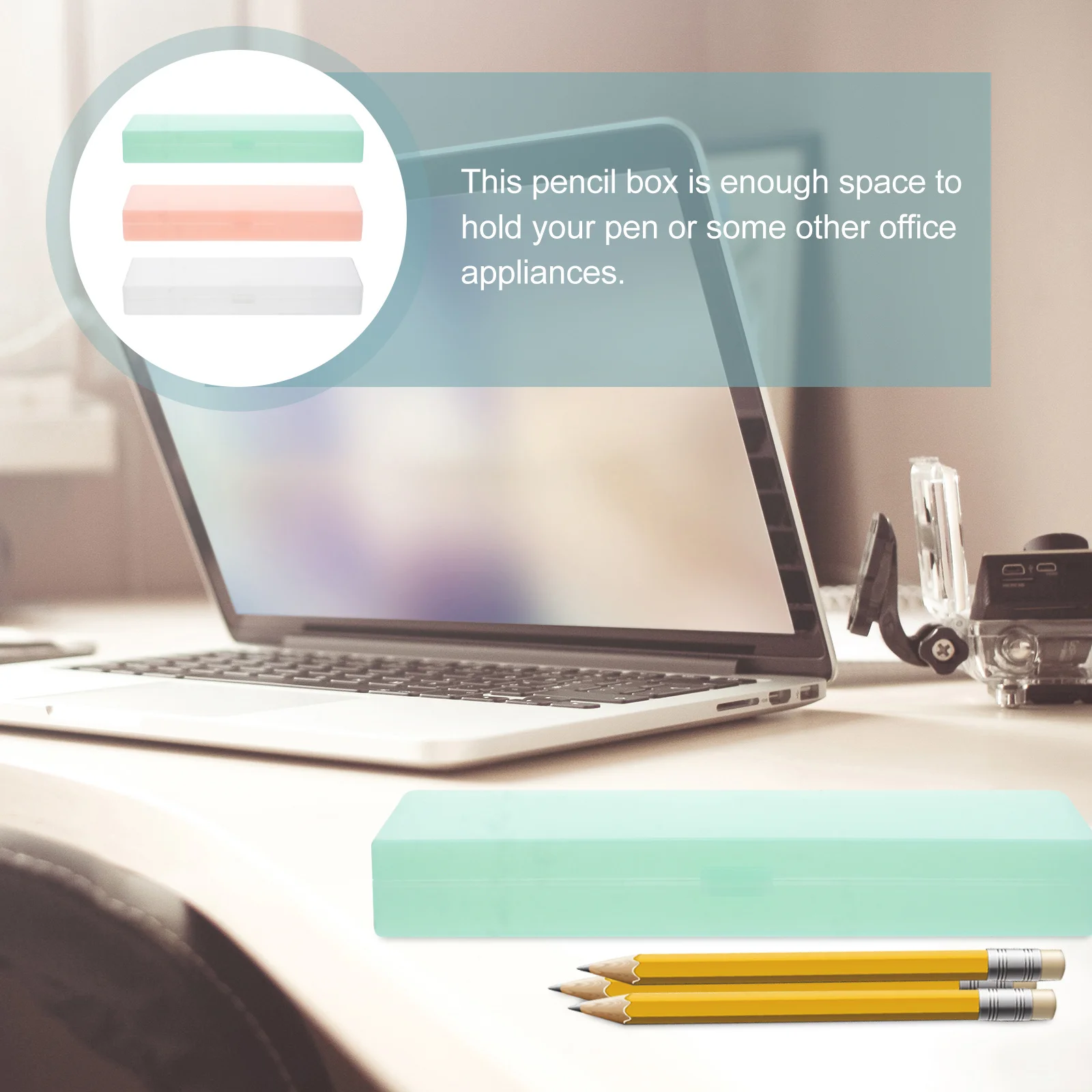 

3pcs Plastic Storage Pen Pen Container Container Holder Box Plastic Pencil Pencil Box Holder