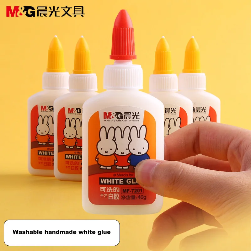 M&G White glue, white milk glue, high viscosity, children's handmade adhesive, adhesive fiber, washable DIY model glue