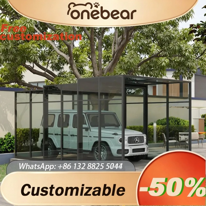 Any Size Custom Foldable Carport Durable Waterproof Windproof Safe Car Garage Shelter For Villa Patio And Home Outdoor Use