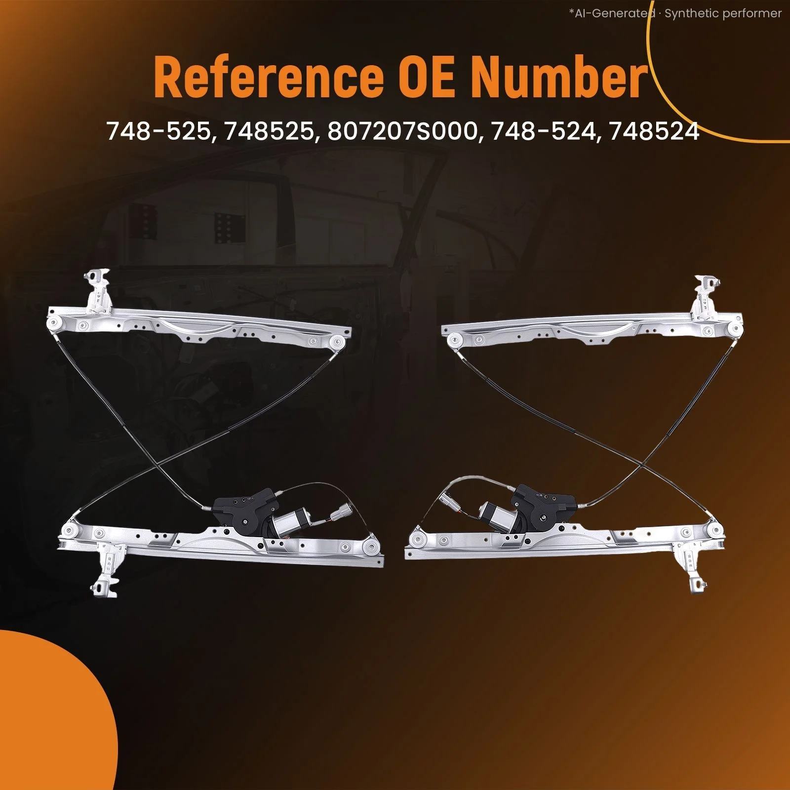 Window Regulator Assembly Pair for Nissan Armada Titan 2004-2015 807217S000