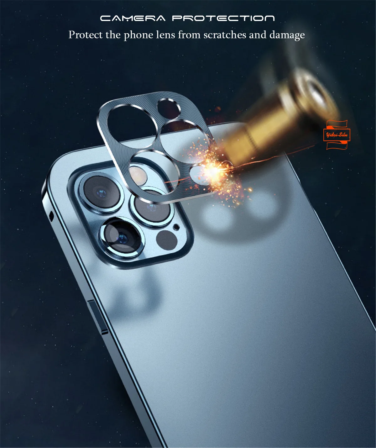 Imagem -05 - Yidai-silu Metal Case Câmera Proteção Magnética Adsorção Ímã Liga de Alumínio Anti-queda de Volta Capa para Iphone14 13 Pro Max