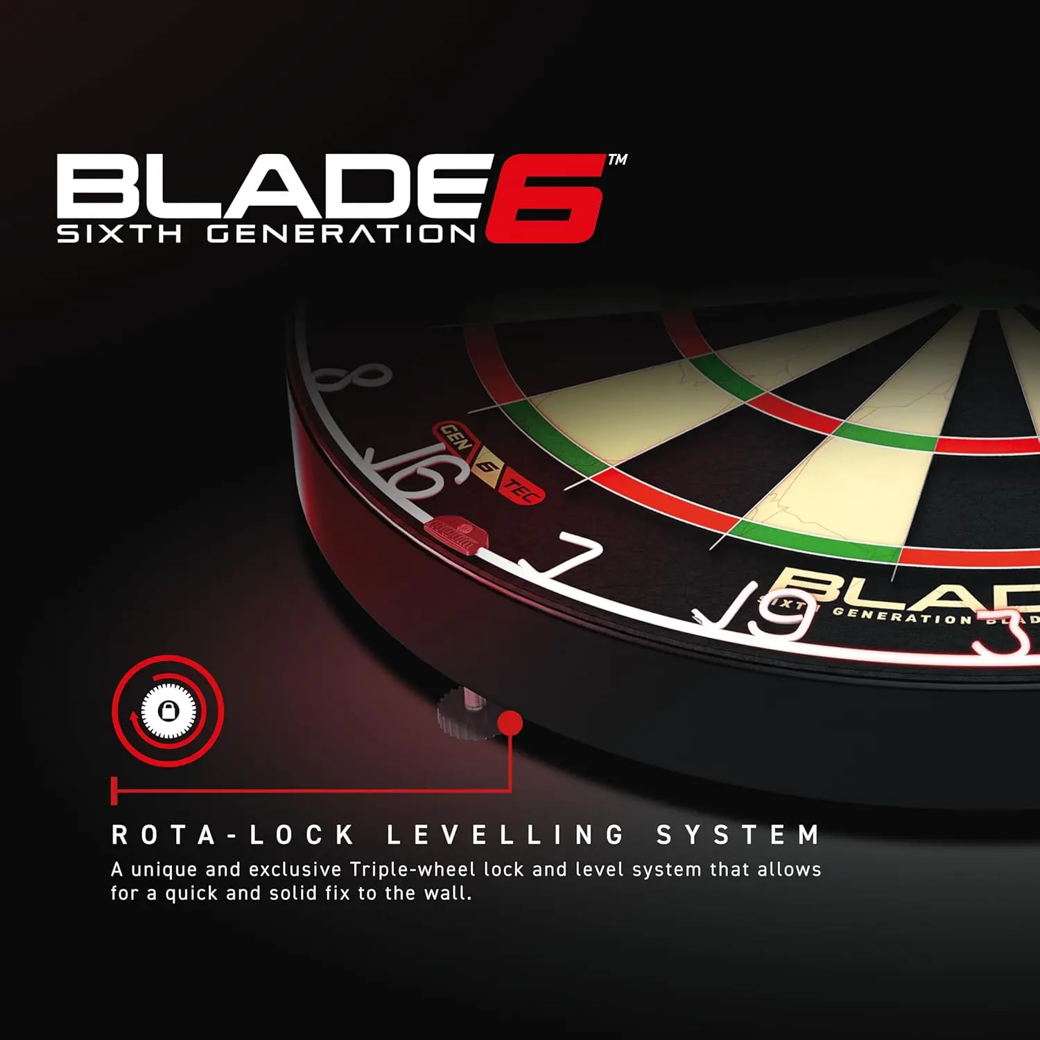 Blade 6 Professional Bristle Dartboard - Official Tournament Specification