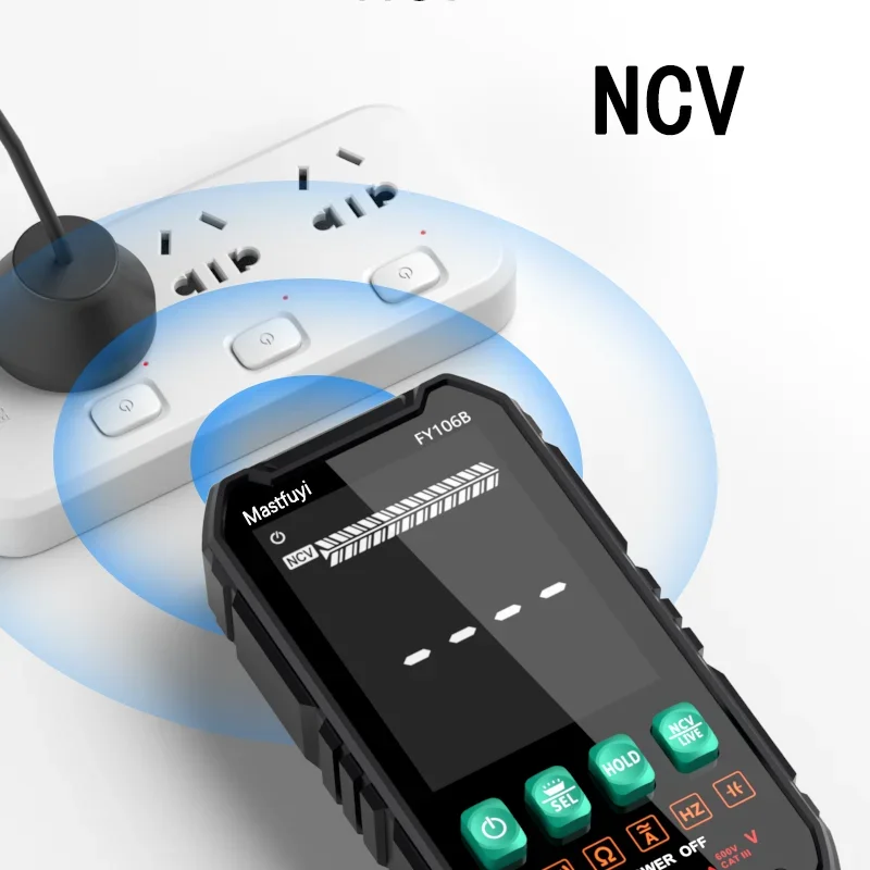 Imagem -05 - Mastfuyu Mini Multímetro Digital Inteligente Eletricista Testador para Capacitância de Tensão dc ac Ohm hz Ncv Multitester Profissional