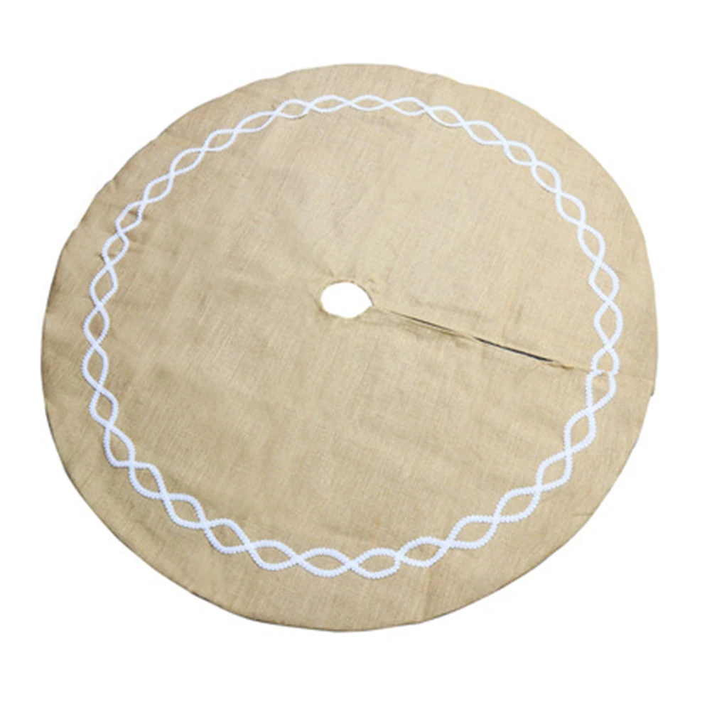 

1Pcs Christmas Tree Skirt Sturdy Bottom Cover Xmas Tree Mat Festival Party Decoration Christmas Home Decor