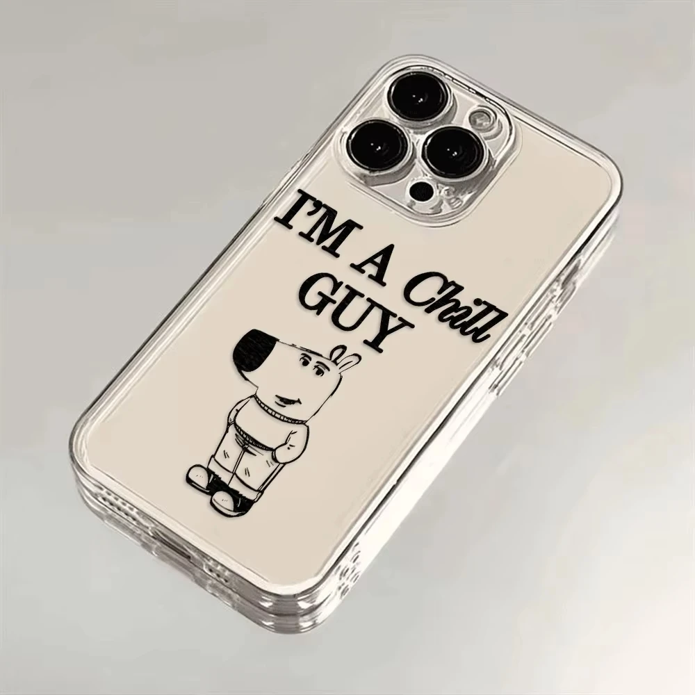 INS أنا مجرد رجل البرد جراب هاتف آيفون 16 15 14 13 12 11 برو ماكس XR X XS 13 12 غطاء صغير ناعم واضح #3