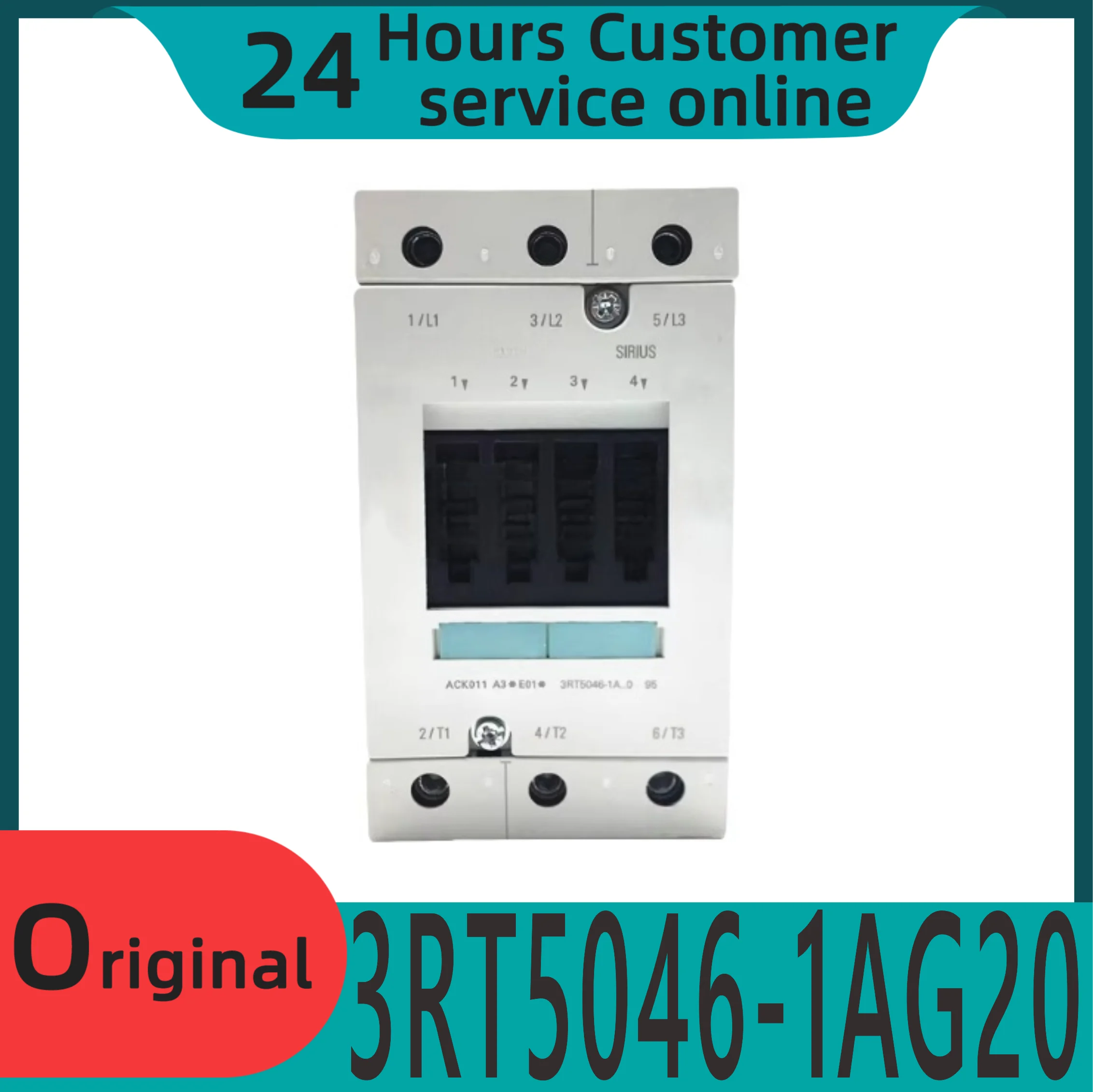 

Новый оригинальный контактор 3RT5046 3RT5046-1AG20 AC110V ток 95А