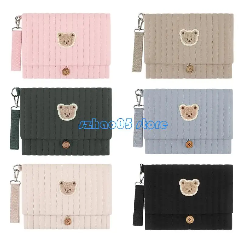 حقيبة تخزين حفاضات قطنية محمولة 85LE مع مقصورات متعددة لتوفير المساحة وحقيبة تنظيم معلقة للآباء