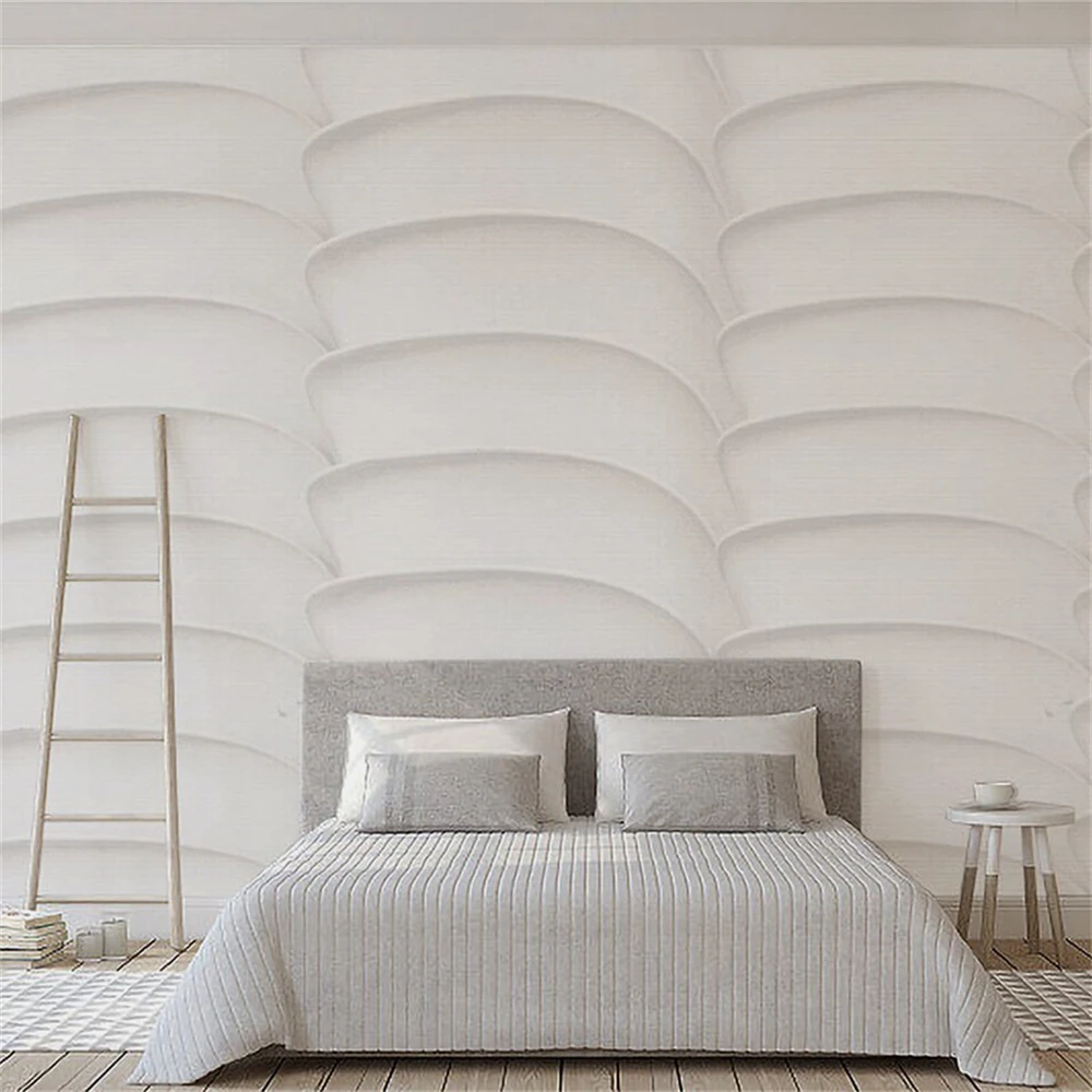 Custom Wave shaped geometric streamline wallpaper Nordic mural wallpapers for living room sofa background wall cloth 3D textured