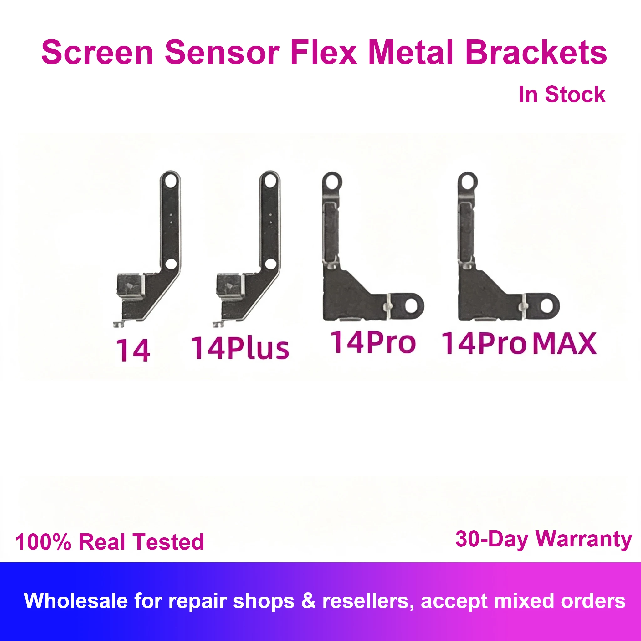 Screen Sensor Flex Cable Metal Brackets With Screws For iPhone 14 14Plus 14Pro 14ProMAX Plus Pro Max Replacement Repair Parts