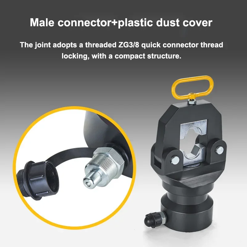 분할 수동 유압 펜치 300/400/500 전기 압착 펜치 플러그인 전압 구리 및 알루미늄 터미널 압착 도구