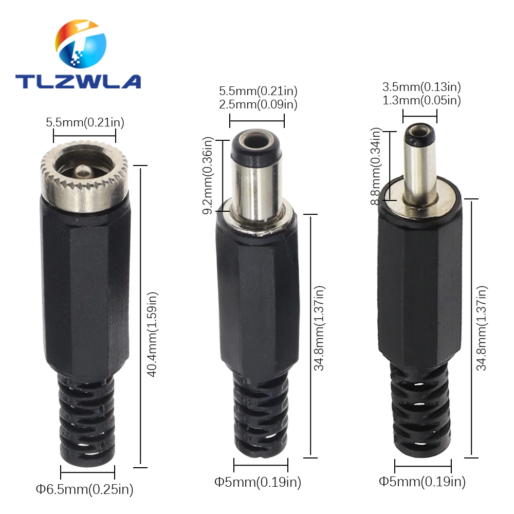 10Pcs 3A 12v für DC Netzteil Jack Buchse Weiblich Panel Mount Stecker 5