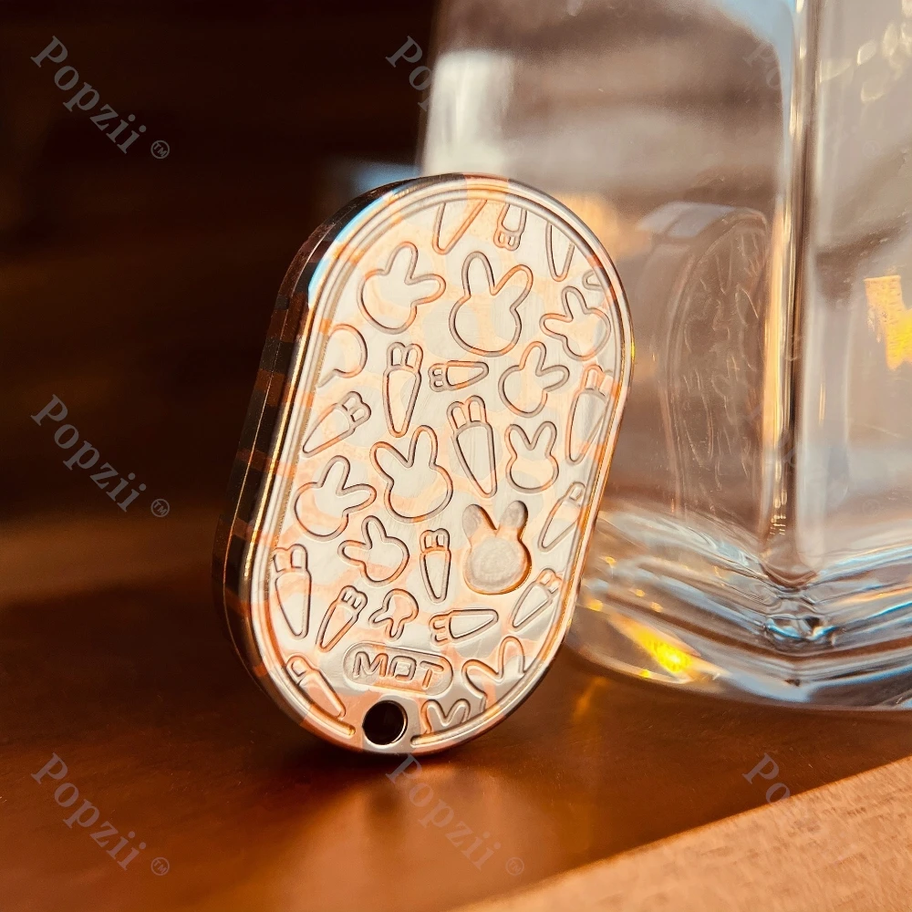 LEPAI EDC أرنب موصل فائق يدور اليسار واليمين 360 درجة °   لعبة ميكانيكية متعددة المدار لتخفيف التوتر منزلق ألعاب القلق #4