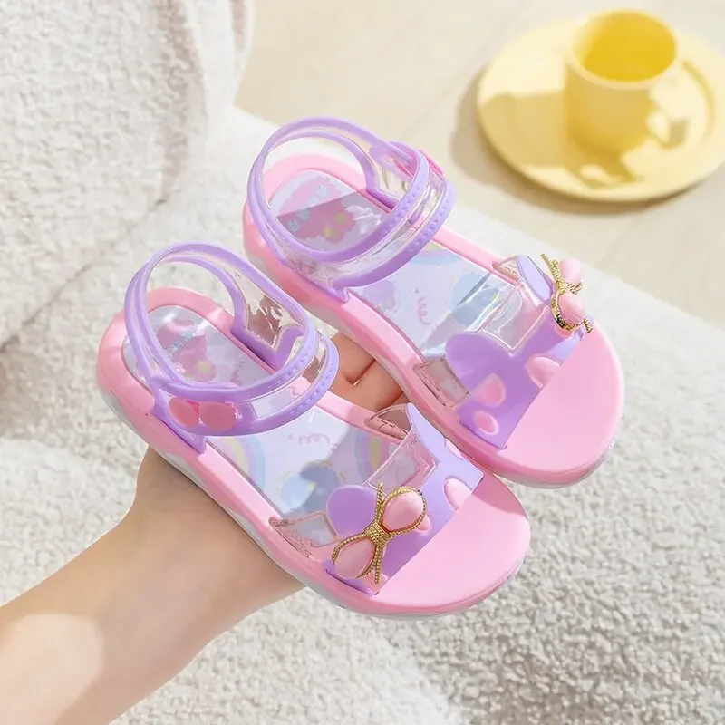 New Children's Sandals Summer Girls Bathroom Home Anti slip Soft Sole Cartoon Baby Middle and Big Children's Sandals