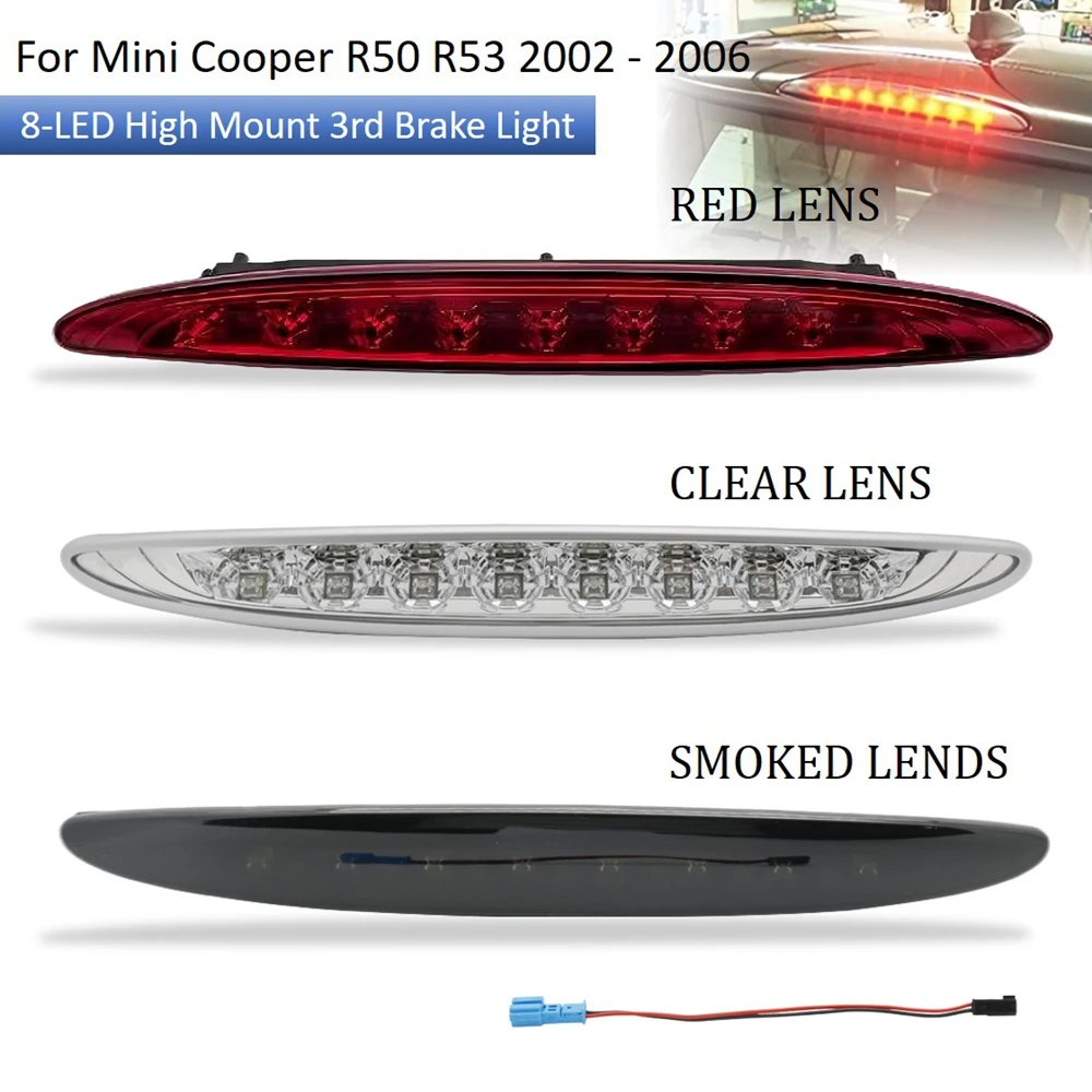 Third Brake Light Car led Super Bright Rear Brake Stop Light for MINI COOPER ONE R50 R53 1st First Gen 2001-2006 #63256935789