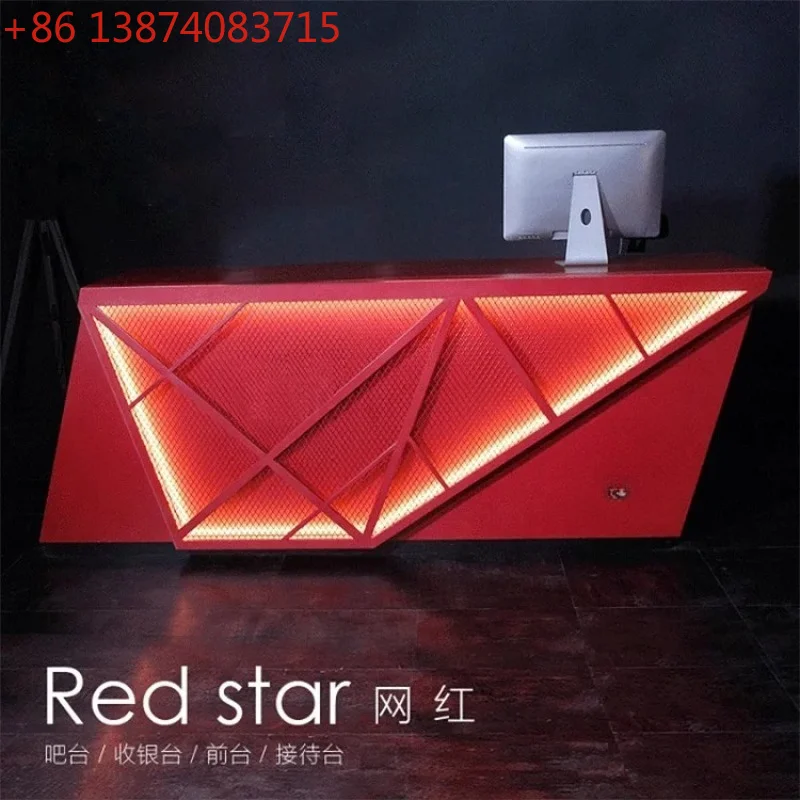 

A Industrial style retro gym bar checkout page dance studio clothing store luminous reception