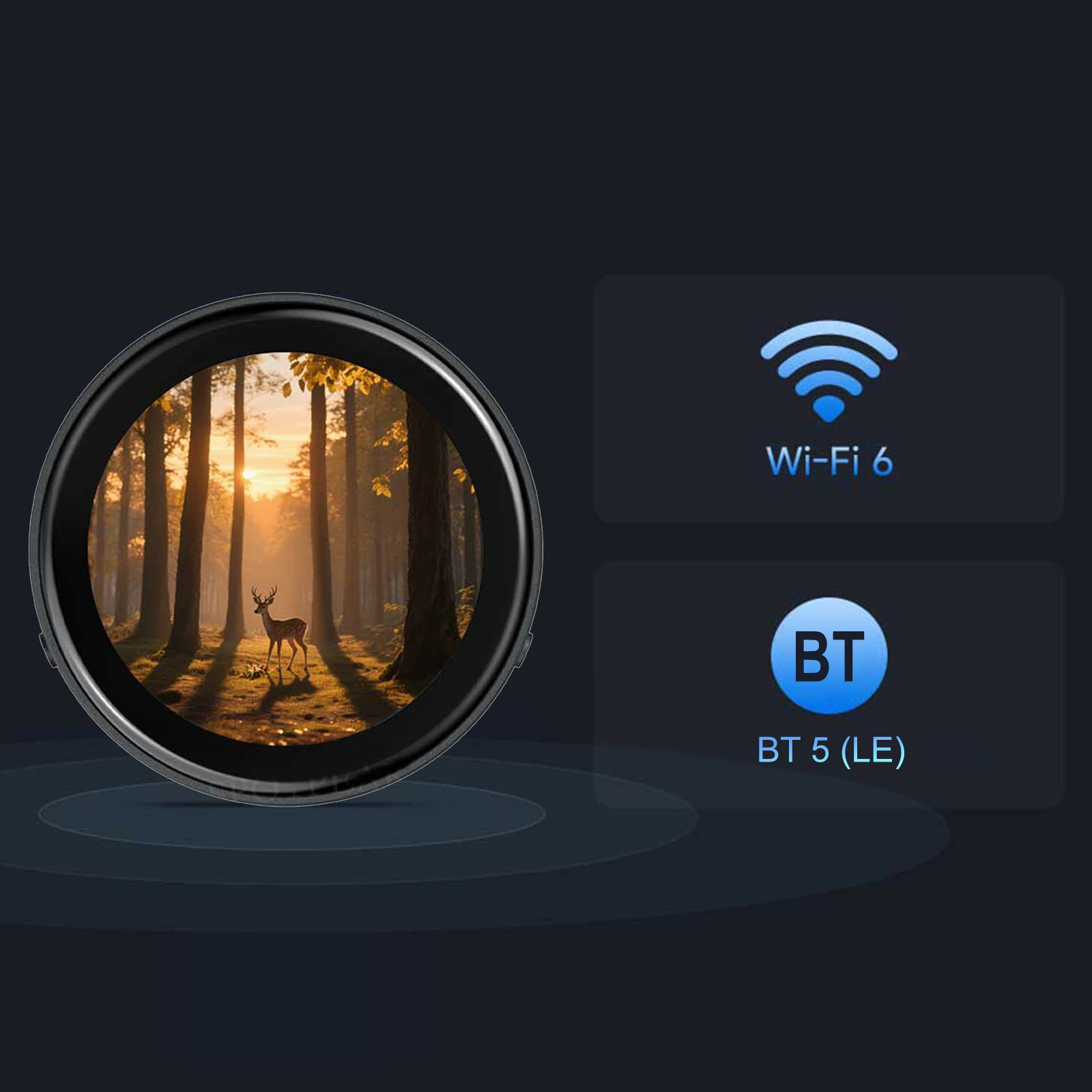 ESP32-C6 개발 보드 XiaoZhi Deepseek AI 개발 보드용 1.43인치 AMOLED 원형 디스플레이 터치스크린 466×466 QSPI