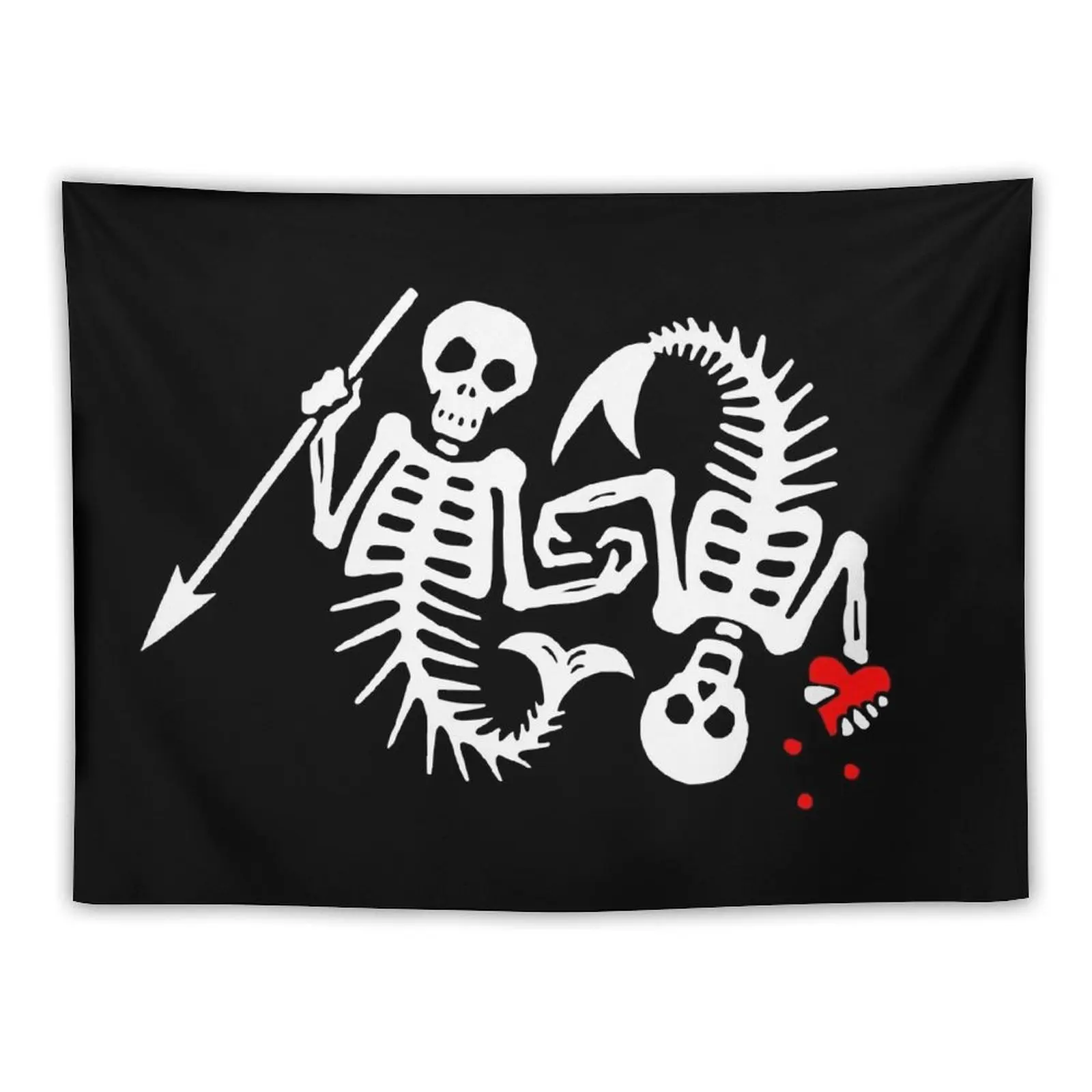 Our Flag Means Death [OFMD] s2 Skeleton Mermaids Logo Tapestry Home Decorations For Bedroom Cute Room Decor Tapestry