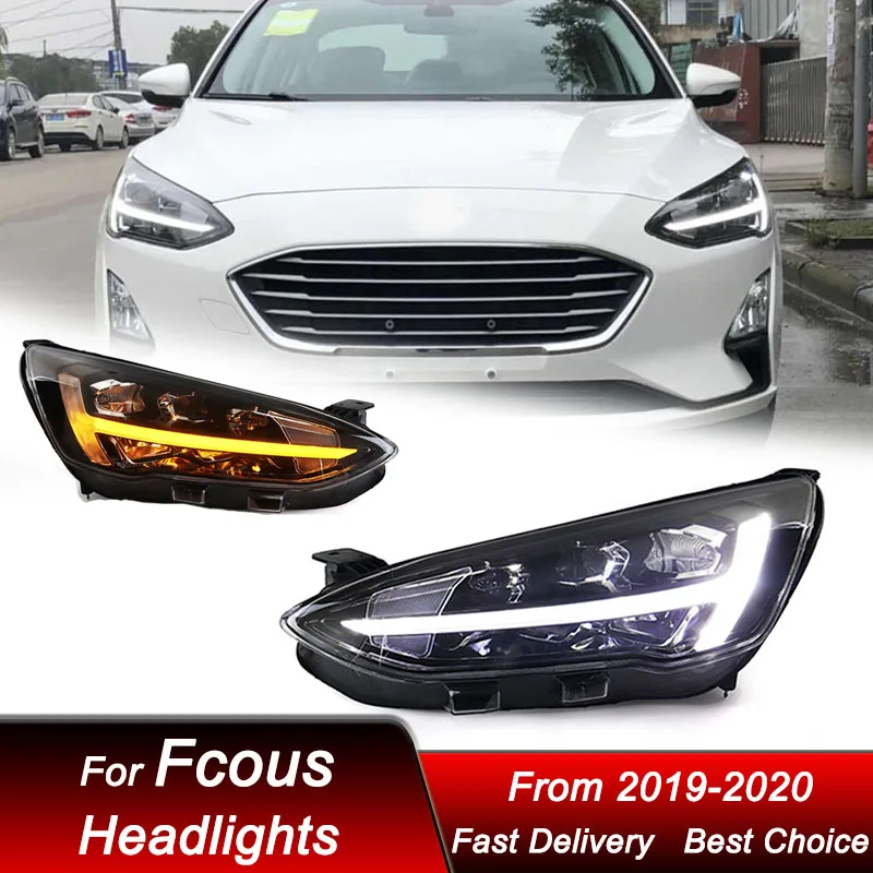 

Car Headlights For Ford Focus 2019-2020 new style full LED Auto Headlamp Assembly Projector Lens Accessories Kit