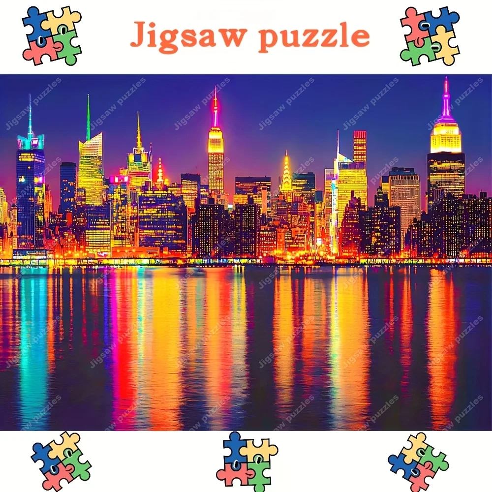 Rompecabezas de 2000/1314/1000/520 piezas, rompecabezas para adultos divertido familiar, cubo portátil, decoración artística DIY para colgar en la pared |   Cumpleaños perfecto y Hol