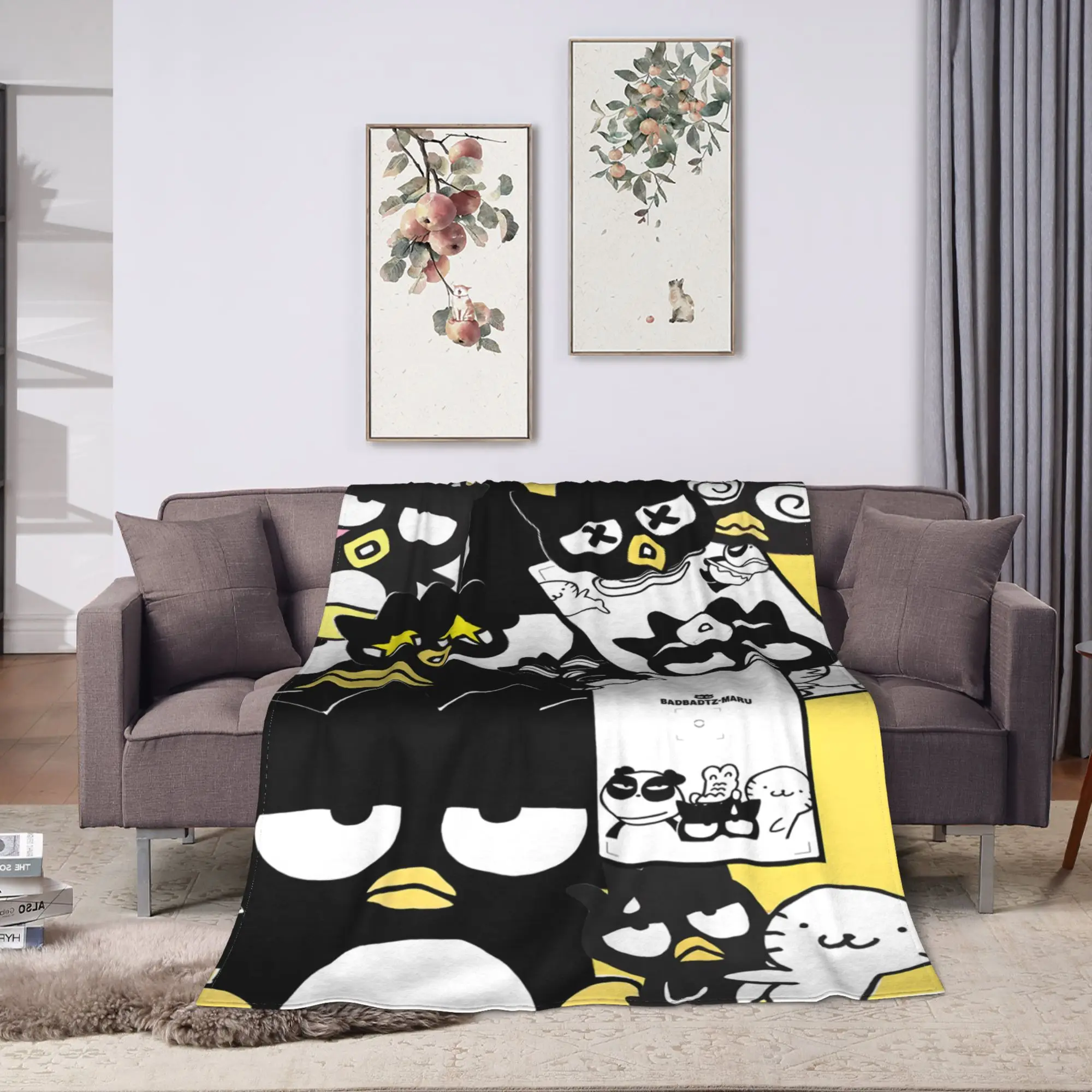 Bad Badtz Maru Blanket Quality Super Soft  Bedding Throws Spring Child Couch Bed Comfortable Bedspread