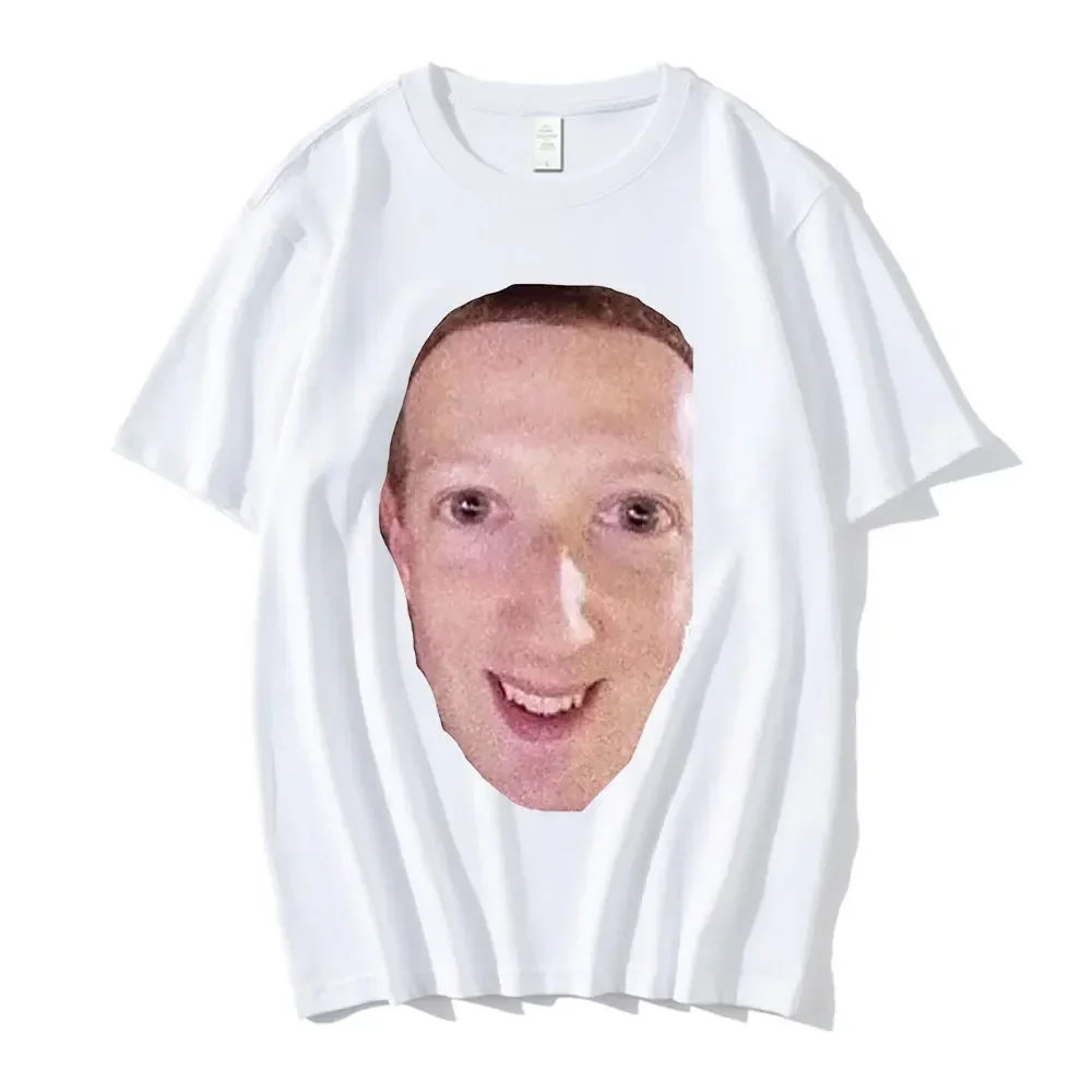 Cursed Zucc WomenT Shirt Cursed Meme Facebook Meme Mark Zuckerberg Short Sleeve T Shirts Female Tops Streetwear