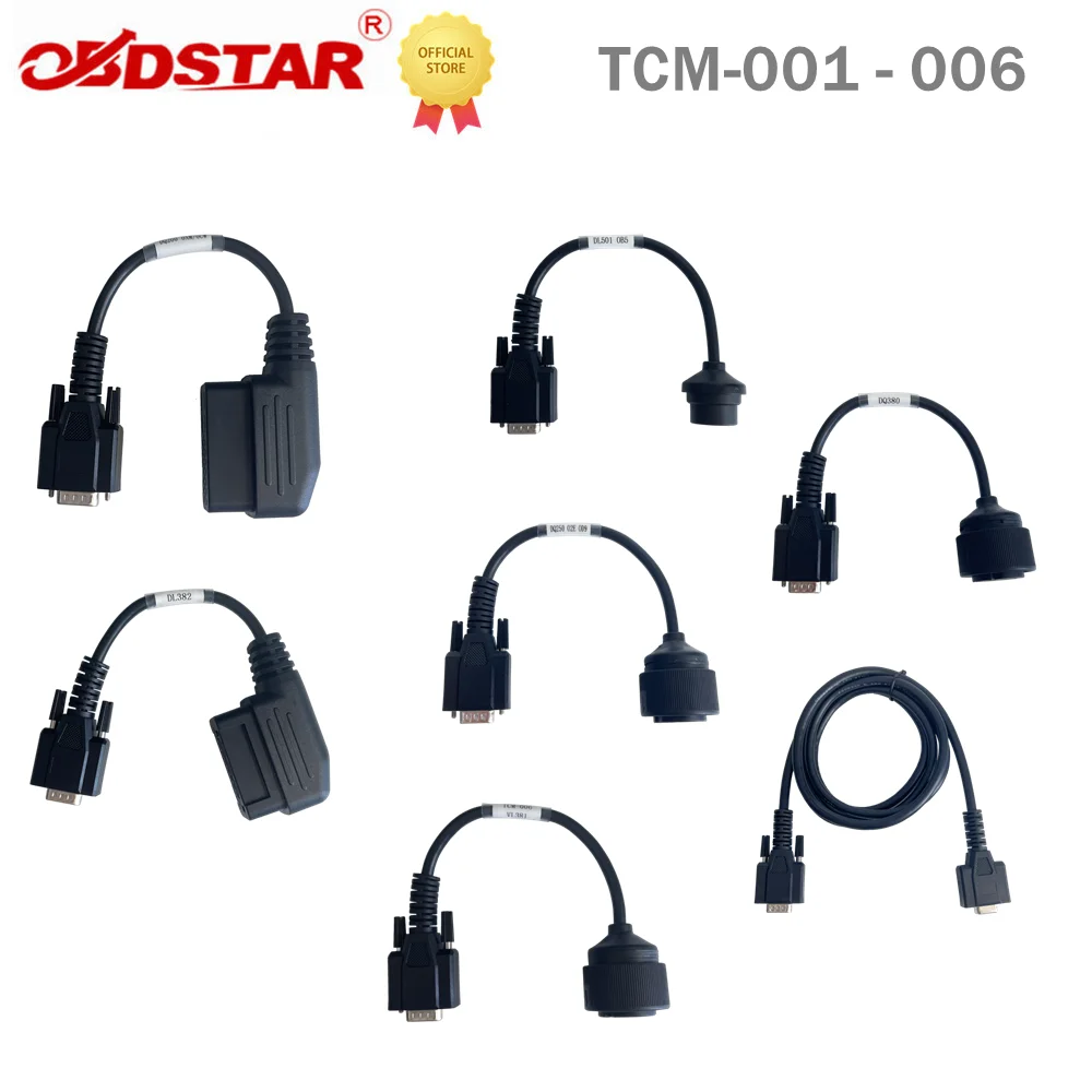 TCM-001 DQ200 TCM-002 DQ250 TCM-003 DL501 TCM-004 DL382 TCM-005 DQ380 TCM-006 VL381 P004 extension cable for DC700 TCM Adapters