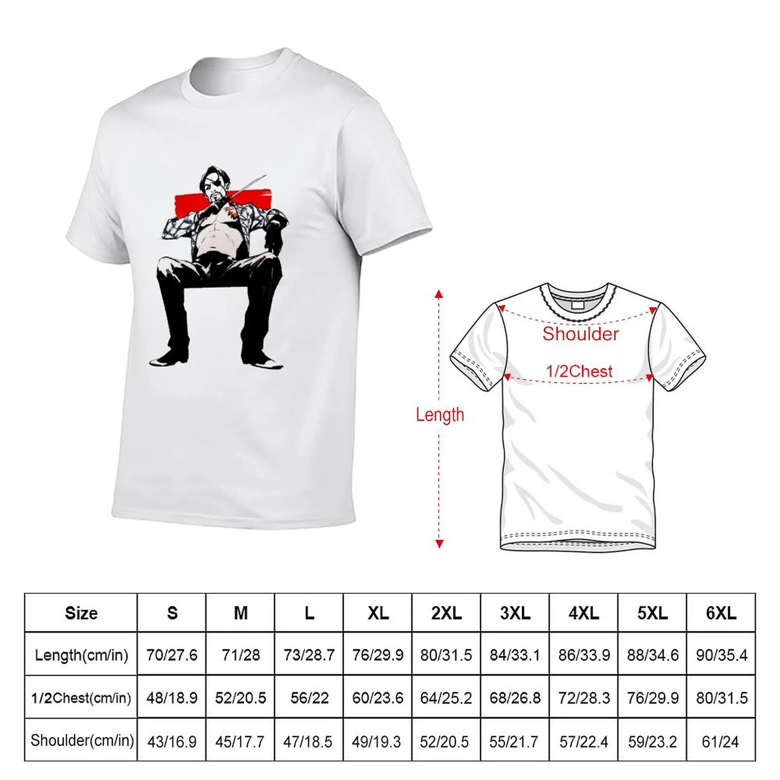 جورو ماجيما تي شيرت ياكوزا 0 1 2 3 4 5 كيوامي الأرواح الميتة ملصق تي شيرت رجل التي شيرت تي شيرت