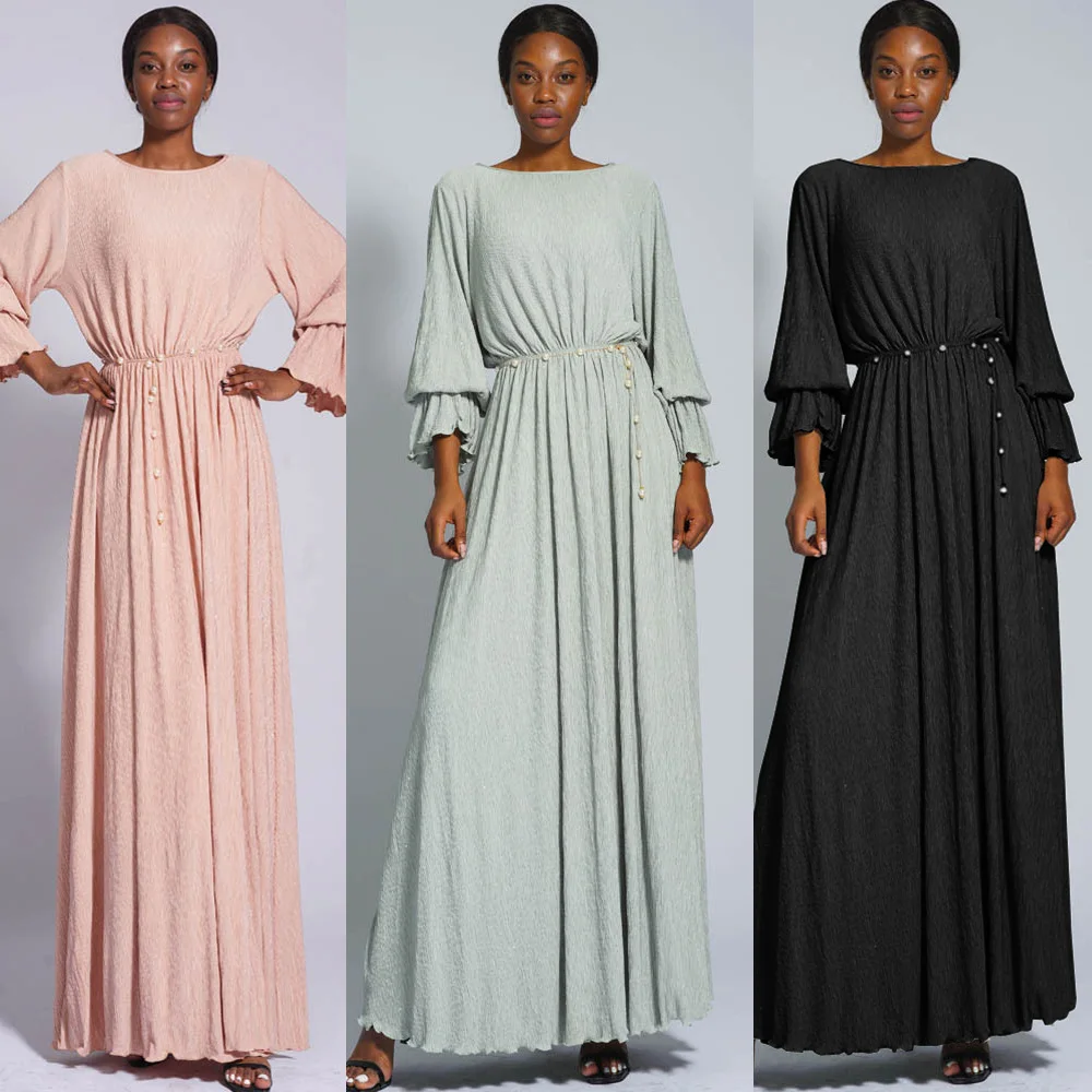 

Kaftan Dubai Abaya Dress Hijab Muslim Dress Pleated African Dresses For Women Pakistani Caftan Marocain Qatar Islam Clothing