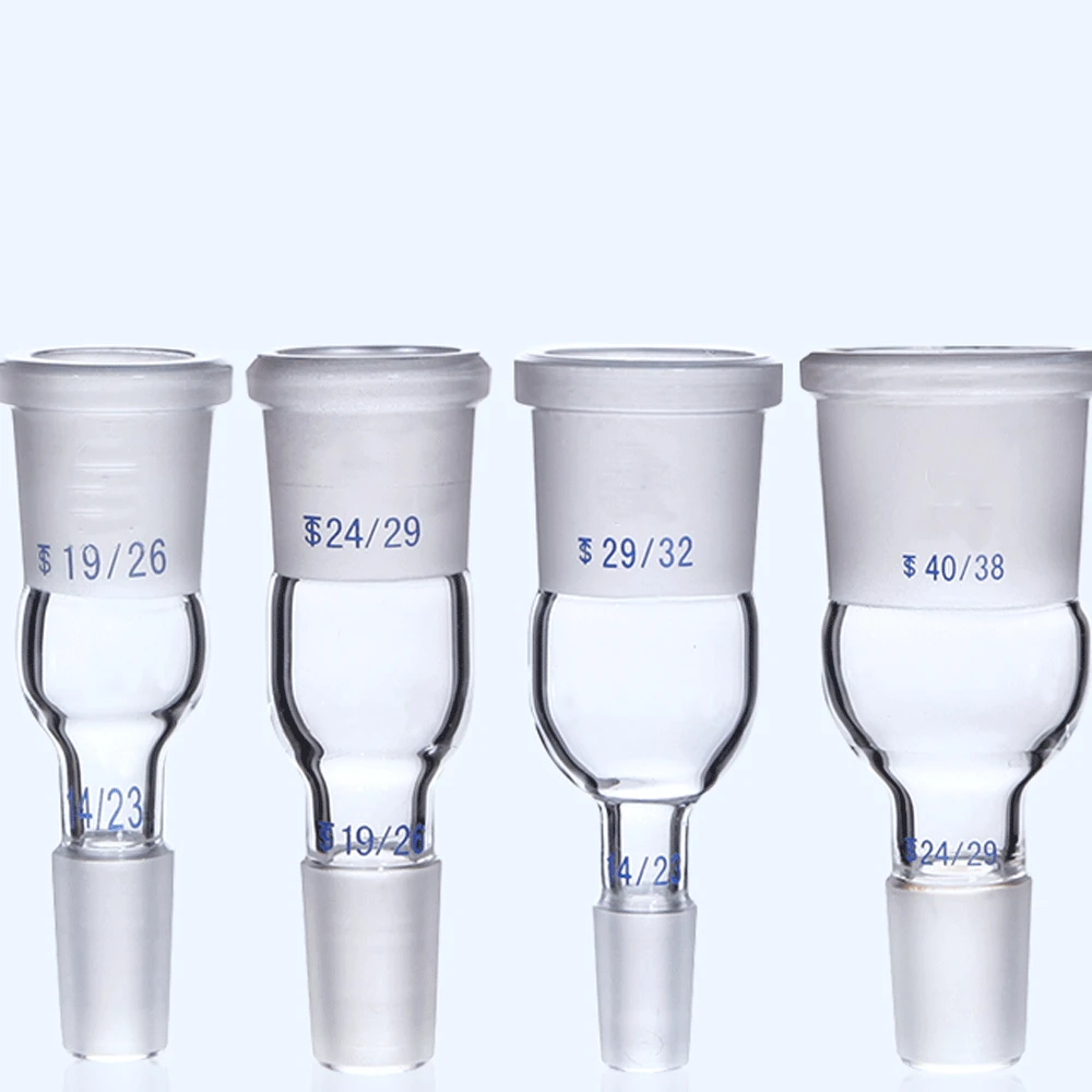 200 Celius 14# 19# 24# 29# 34# 40# 50# Female-Male High Borosilicate Glass Connector Reducer Transfer-Adapter Lab-Glassware