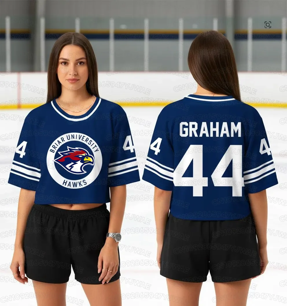 Summer Off Campus Briar University Jersey Graham 44 22 DI LAURENTIS 66 Football Jersey T-shirt Short Sleeve Kid Crop T-shirt Top