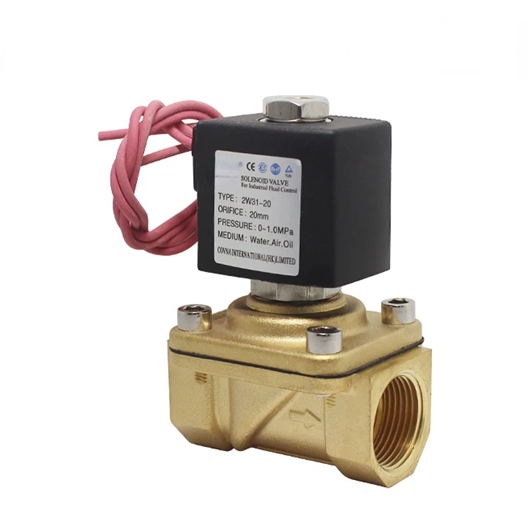 Normally Closed 12V 24V Solenoid Valve 2 Way 1/2 Inch Water Gas Solenoid Valve For Water