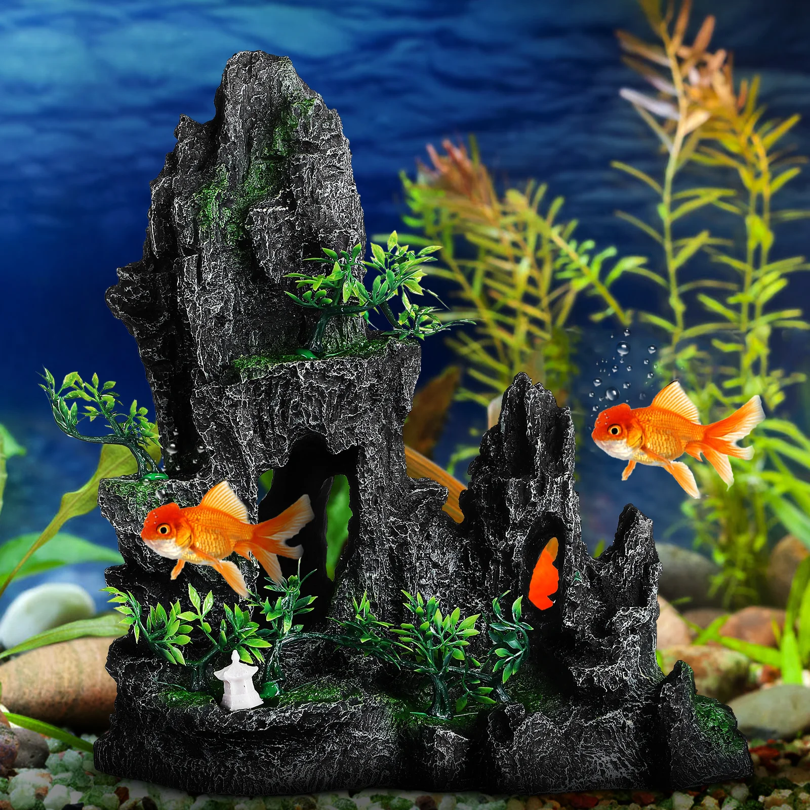 

Aquarium Mountain Decor Rock Decorations Aquariums Cave Landscaping Rockery Accessories