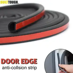 Universal Big D Shape Car Door Seal Anti Dust Noise Weatherstrip Soundproof Sealing Rubber Strip Trim Auto Rubber Seals 14FT 5M