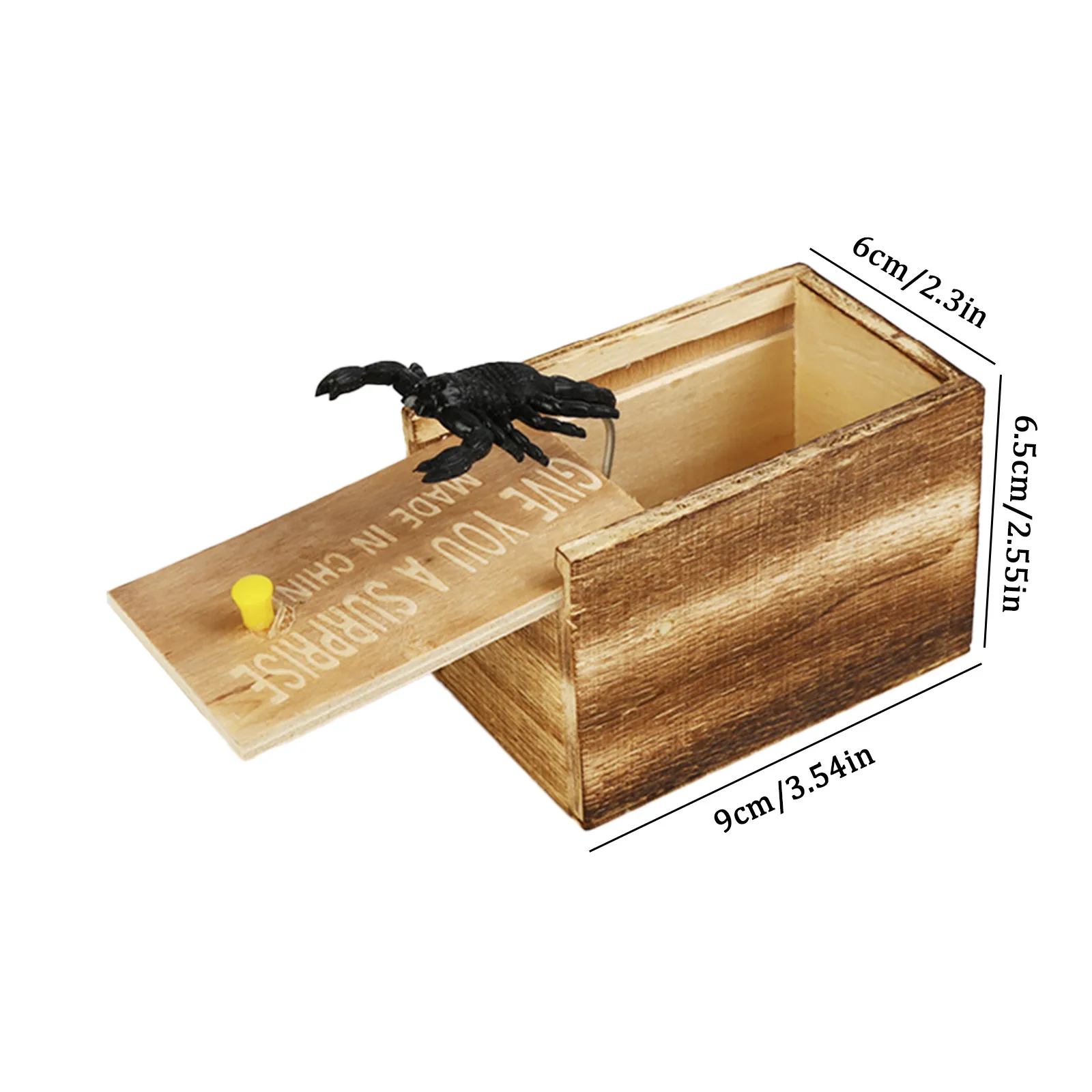 Spinne Streich Holzkiste Lustiges Spielzeug Überraschung Spinne Scare Box Gag Witz Trick Spielzeug Für Erwachsene Kind Aprilscherz Party Requisiten Streich Geschenke