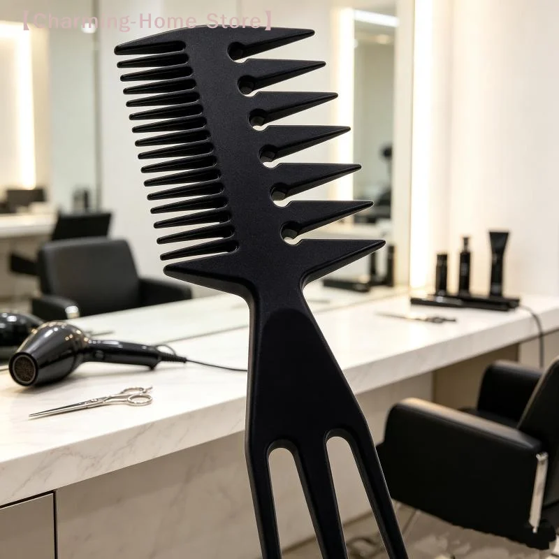 【M】3Pcs Hair Styling Wide Tooth Comb Hair Pick Texture Comb Slicked-back Undercut Anti Static Comb Styling Comb Set For Men