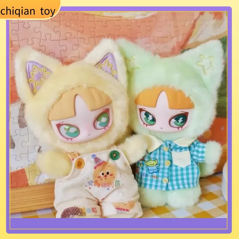 

Inn Cute Collectible Plush Blind Box Cat Inn Your Chat Series Fluffy Cat Ear Bag Pendant Holiday Gift For Adult Collectors