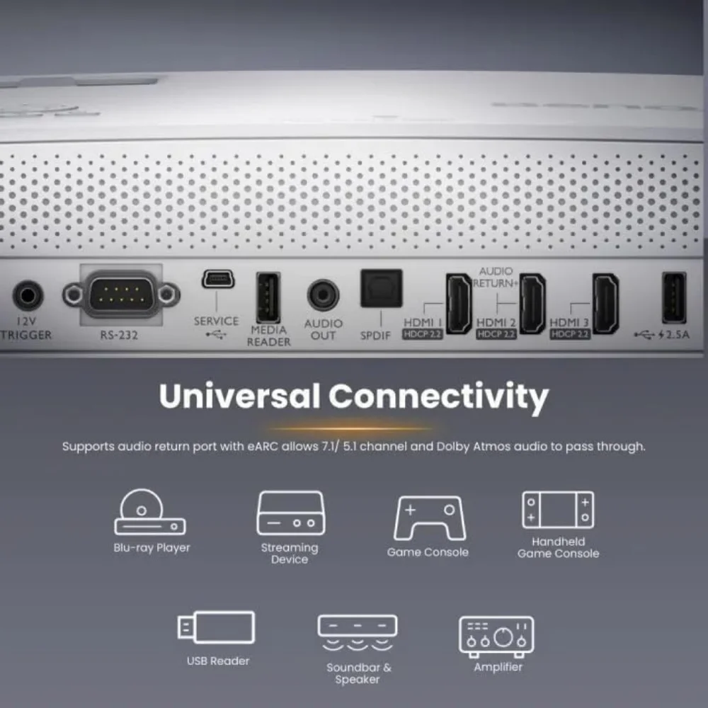 BenQ TK860i Proyector de cine en casa inteligente 4K HDR Streaming LED Color vibranteAndroid TV con Netflix