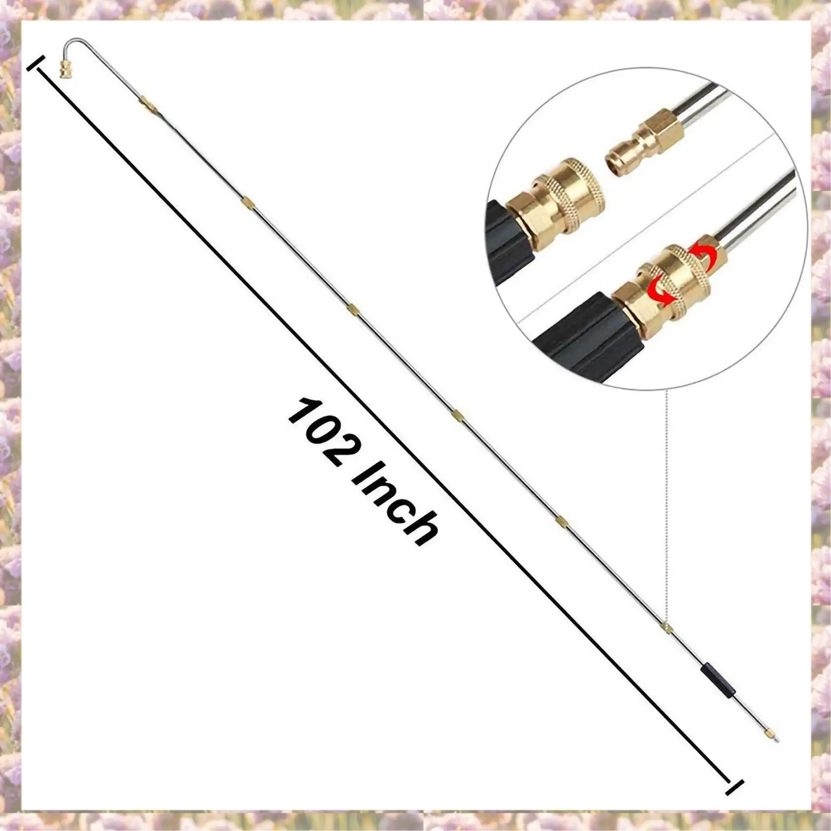 

-Инструмент для очистки желобов FTGT Мойка высокого давления — Удлинительные палочки, Насадка для очистителя крыши — 4000 фунтов на квадратный дюйм, 5 наконечников, доступ к мытью окон