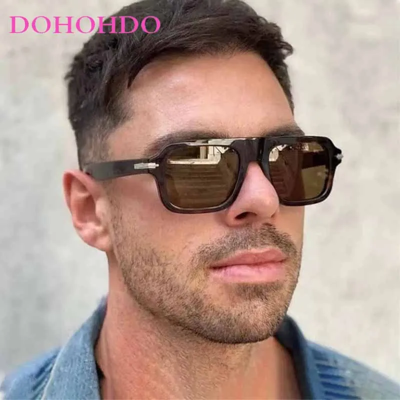 

Fashion Classic Square Rivets Decorative Sunglasses Women Men Trends Luxury Brand Designer Outdoors Driving Sun Glasses UV400